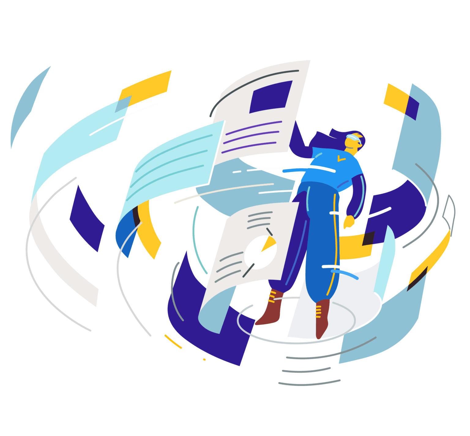 Telemarketing dashboard illustration
